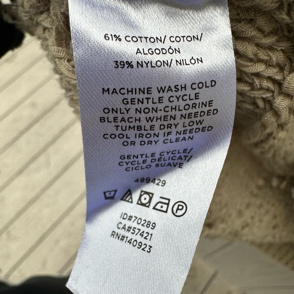 LOFT Heathered Taupe Scoop Neck Knit Sweater - Picture 5 of 8